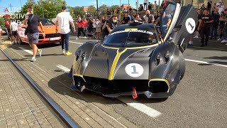 Pagani Huayra R INSANE V12 Sound amp driving on Public Roads [upl. by Sewoll]