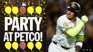 THE VIBES ARE OFF THE CHARTS Manny Machado sends Petco Park into a FRENZY 🎉 [upl. by Nikolos]