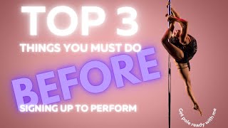 Top 3 things you must do BEFORE signing up to perform [upl. by Adnawed]