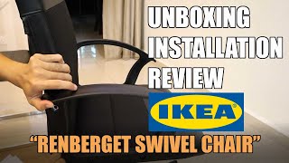 UNBOXING PEMASANGAN DAN REVIEW KERUSI PUSING IKEA RENBERGET [upl. by Lacagnia892]