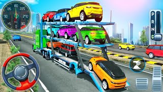 Car Transporter Truck Driving Simulator  Cargo Transport Multistory Vehicle  Android GamePlay [upl. by Ridley35]