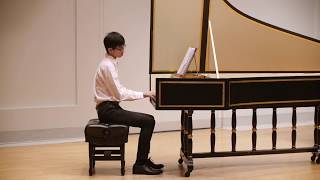 JeanHenri dAnglebert Tombeau de Chambonnières Kenneth Yeung harpsichord [upl. by Eedia]