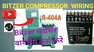 Bitzer Compressor wiring [upl. by Otokam]