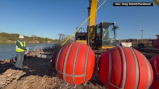 Gov Greg Abbott Texas orders more buoys to place in Rio Grande [upl. by Jereld]