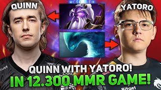 QUINN on VOID SPIRIT with YATORO from TEAM SPIRIT in THIS 12300 MMR GAME [upl. by Nois759]