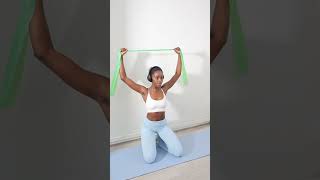 3 Best Back Exercises  with resistance band exercised backworkout [upl. by Sparhawk]