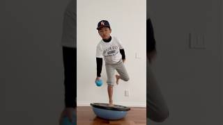 Rehab and Ready Bosu Ball Training for Better Pitching baseball balancing rehabilitation [upl. by Alain]