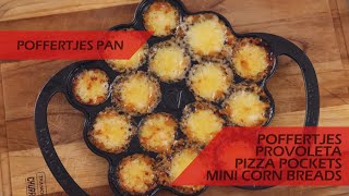 How to Use a Poffertjes Pan  Victoria Cast Iron Pan for Pancakes Cornbread Recipes Cheese Snacks [upl. by Bobbie]