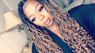 How To  Crochet Braids Senegalese Twist Easy  ft MODEL MODEL  ZOEY TWIST CURLY 24” [upl. by Micheline290]