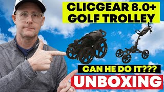 Clicgear 80 Golf Trolley Unboxing  Can Mark put it together [upl. by Tenneb]