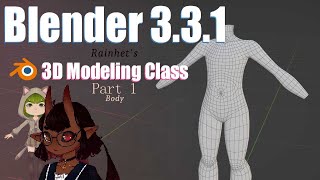 Blender Part 1 How to Make a Body  VTuber Vrchat Avatar Tutorial 2022 [upl. by Dale]