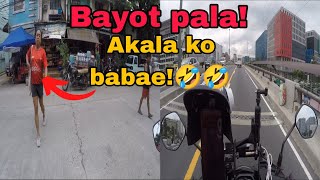 Bayot man diay ka MamAkala ko babae🤣🤣 VicBisTV moveit motovlog mctaxi angkas joyride [upl. by Arihday]