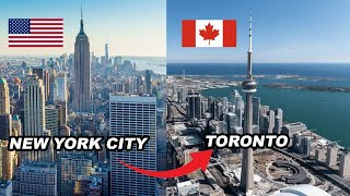 Driving from NYC to Niagara Falls amp Toronto  USA to Canada [upl. by Tobe577]