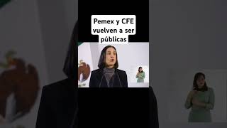 Pemex y CFE vuelven a ser empresas públicas Sheinbaum firma decreto [upl. by Janerich633]