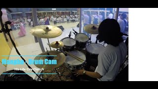 Mangha  His Life Worship  Drum Cam [upl. by Lerim22]