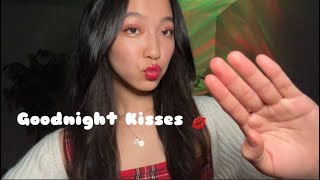 ASMR Good Night Kisses amp Relaxing Hand Movements 💋 Soft Mouth Sounds [upl. by Mcquillin]