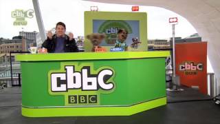 CBBC Live in Newcastle Gateshead  Chris Hacker and Dodge  Friday 30th May 2014 Afternoon [upl. by Drusie]