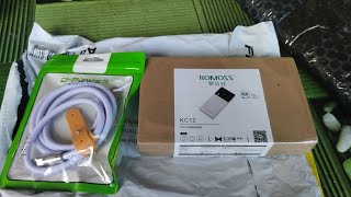 Unboxing and Initial review of ROMOSS KC12 POWER BANKTECH REVIEWSRAMVELOFFICIALVLOG [upl. by Yran]