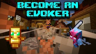 Become an Evoker in Minecraft Bedrock Command Tutorial [upl. by Olracnaig]