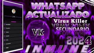 VIRUS KILLERWHATSAPP INMUNE ACTUALIZADO 2024   supper imune antivirus whatsapp mods 2024 [upl. by Ataner97]