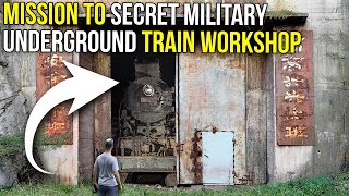 Exploring a secret military underground train workshop  ABANDONED [upl. by Baillieu]