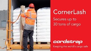 Secure up to 30 tons containerized goods using Cordstrap CornerLash [upl. by Main]