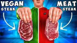 VEGANES STEAK vs FLEISCHSTEAK von VANZAI [upl. by Anifares]