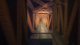 Live from train driver cab night view of Alexandra bridge over river chenab shorts live night yt [upl. by Cindra442]