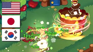 Cookie Run Kingdom  All Cookies Skill Voice in 3 Languages [upl. by Essirahs197]