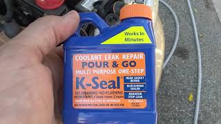 HEAD GASKET LEAK SOLVED KSEAL BEST RADIATOR STOP LEAK REVIEW COOLANT HEAD GASKET WATER PUMP LEAK [upl. by Meelak]