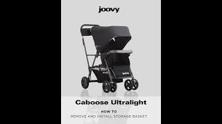 Joovy Caboose Ultralight HowTo Removal amp Install your Storage Basket [upl. by Pisano]