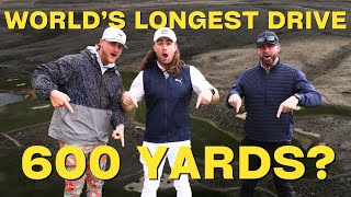 We Hit The LONGEST Drive In Golf HISTORY WORLD RECORD [upl. by Josler]