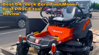 BEST Zero Turn Mower Husqvarna Z254F amp BEST PRICE 54quot Deck Review Cutting Tall Grass Best Motor [upl. by Ewald]