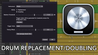 Logic Pro  Drum Replacement  Doubling Tool [upl. by Reitrac]