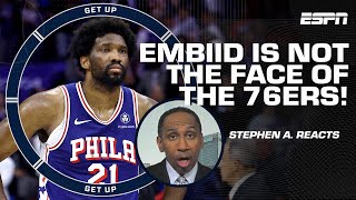 Embiid CANNOT be the FACE OF THE FRANCHISE  Stephen A says 76ers should prioritize Maxey  Get Up [upl. by Varick]