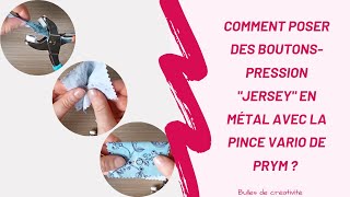 Comment poser des pressions en métal avec la pince Vario   Bulles de créativité [upl. by Lezah]