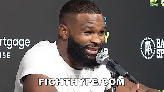 TYRON WOODLEY REVEALS TATTOO OF quotI LOVE JAKEquot LOCATION KEEPS IT 100 ON REMATCH amp quotFUNNYquot JAKE PAUL [upl. by Anibur]