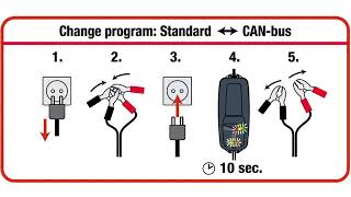 OptiMate 4 Dual Program EN How to change your charge program [upl. by Anett]