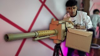 How To Make KGF 2 Machine Gun  That Shoots  Cardboard Gun [upl. by Micro]