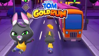 Talking Tom Gold Run Gameplay Walkthrough Part 7 AndroidiOS Beccas Night Chase  Full Screen [upl. by Zadoc950]