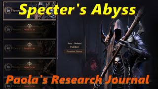 Throne and Liberty  Co Op Dungeon Specters Abyss Paolas Research Journal [upl. by Eiwoh]