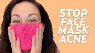 Stop Face Mask Acne With This Skincare Routine Maskne Tips  SKINCARE [upl. by Mathian]