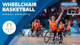 Wheelchair Basketball Highlights  Paris 2024 Paralympic Games ❤️💙💚 [upl. by Waddington]