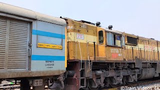 Nanded Pune Empty Rake Shunting at Nanded Railway Station  Moula Ali Twin WDM3D  Indian Railways [upl. by Onaicul]