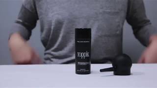 How to Use Toppik Applying Hair Fibers with Spray Applicator [upl. by Albright]