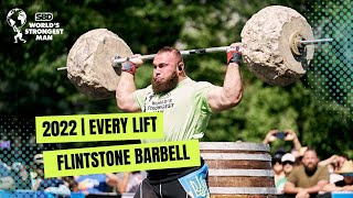 EVERY LIFT  Flintstone Barbell  2022 SBD Worlds Strongest Man [upl. by Akimat604]