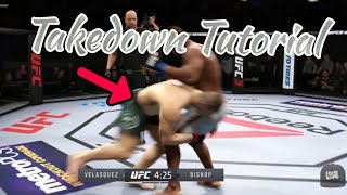 How To Do The Spear Takedown And Driving Takedown  UFC 3 [upl. by Irabaj]