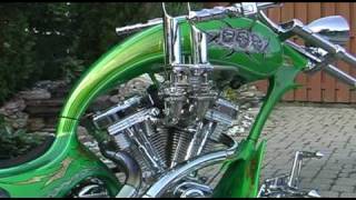 Chopper quotGrim Reaperquot Motorcycle  CRANK IT UP [upl. by Moersch]