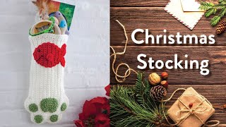 Crochet Cat Paw Stocking  EASY  The Crochet Crowd [upl. by Godden]