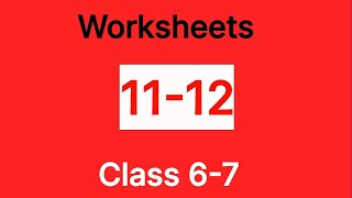 Worksheet 1112 ✓ Pravah Workbook ✓ Class 6  7 ✓  अंग्रेज़ी वर्कशीट 1112  कक्षा 6  7 [upl. by Aicatsal]